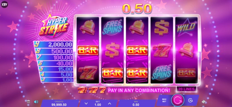 Hyper Strike slot demo